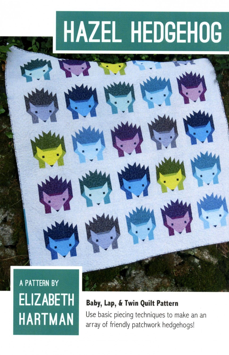Hazel Hedgehog Quilt Pattern by Elizabeth Hartman EH015
