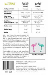Florence Flamingo Pattern by Elizabeth Hartman EH031