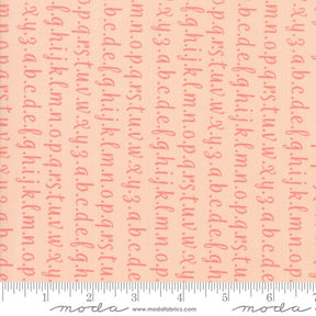 Strawberry Jam Blush Alphabet Yardage 29065-32 by Corey Yoder for Moda Fabrics