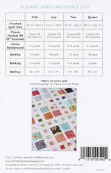 Square Dance Printed pattern by Gigi's Thimble 0709