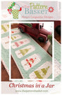 Christmas Jars Table Runner TPB1812  By Margot Languedoc Designs  Paper Pattern ONLY