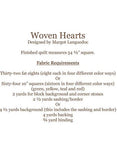 Woven Hearts pattern By Margot Languedoc Designs Paper Pattern ONLY