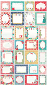 My Happy Place Label Panel -- Panel size is 24 x 43.5  P9316R-MULTI