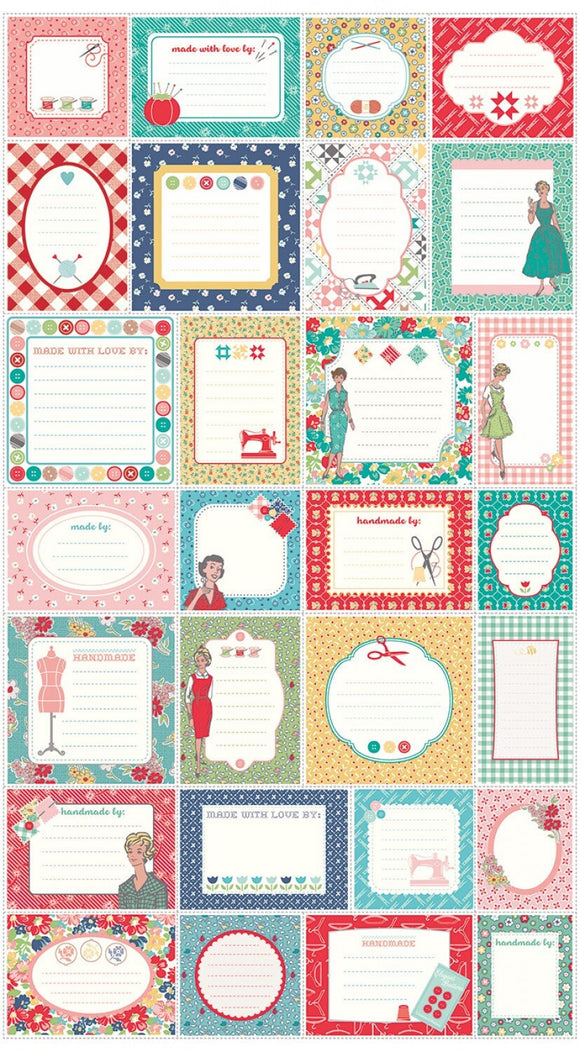 My Happy Place Label Panel -- Panel size is 24 x 43.5  P9316R-MULTI