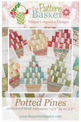 Potted Pines BLOCK PATTERN TPB1712 By Margot Languedoc Designs Paper Pattern ONLY