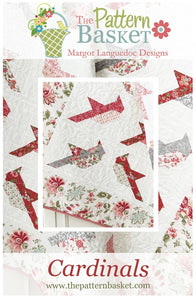 Cardinals TPB1905  Quilt Pattern By Margot Languedoc Designs for The Pattern Basket PATTERN ONLY