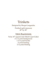 Trinkets pattern By Margot Languedoc Designs Paper Pattern ONLY
