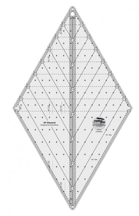 Creative Grids 60 Degree  Diamond Ruler # CGR60DIA  **Free Shipping**