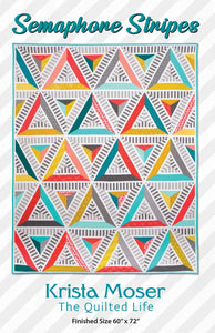 Semaphore Stripes  TQL10011- PAPER PATTERN-only By Krista Moser