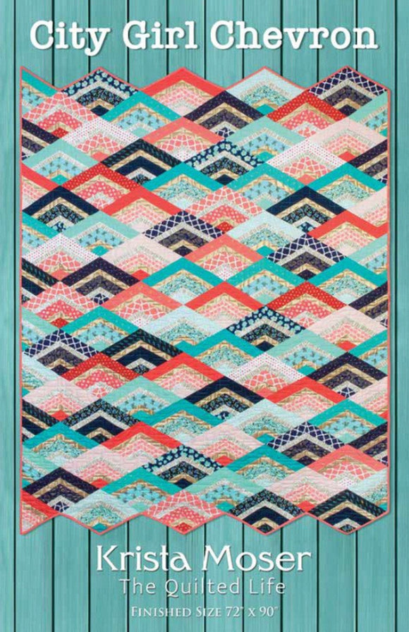 City Girl Chevron  TQL10004- PAPER PATTERN-only By Krista Moser