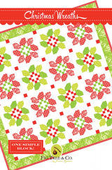 Christmas Wreaths sewing pattern only FTQ1604