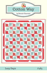 Lazy Days Quilt - Printed Pattern - 73” x 73&quot; - Cotton Way by Bonnie Olaveson CW985