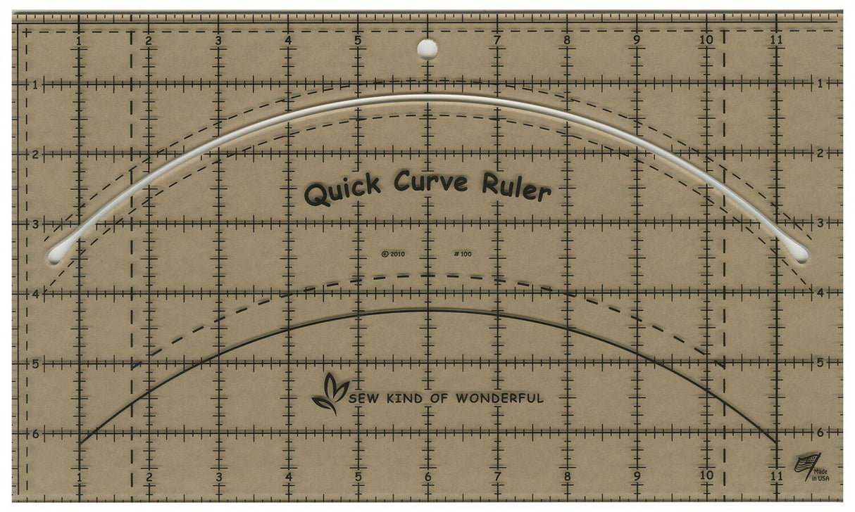 Quick Curve Ruler from Sew Kind of Wonderful  SKW100 12x7