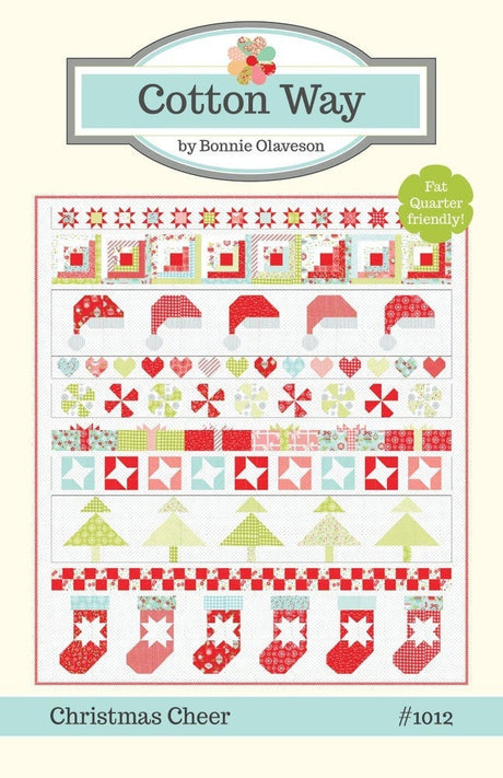 Christmas Cheer Paper Pattern by Bonnie Olaveson of Cotton Way  CW1012