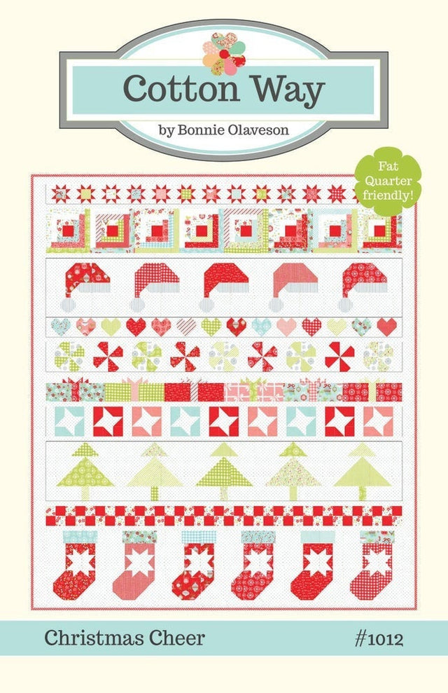 Christmas Cheer Paper Pattern by Bonnie Olaveson of Cotton Way  CW1012