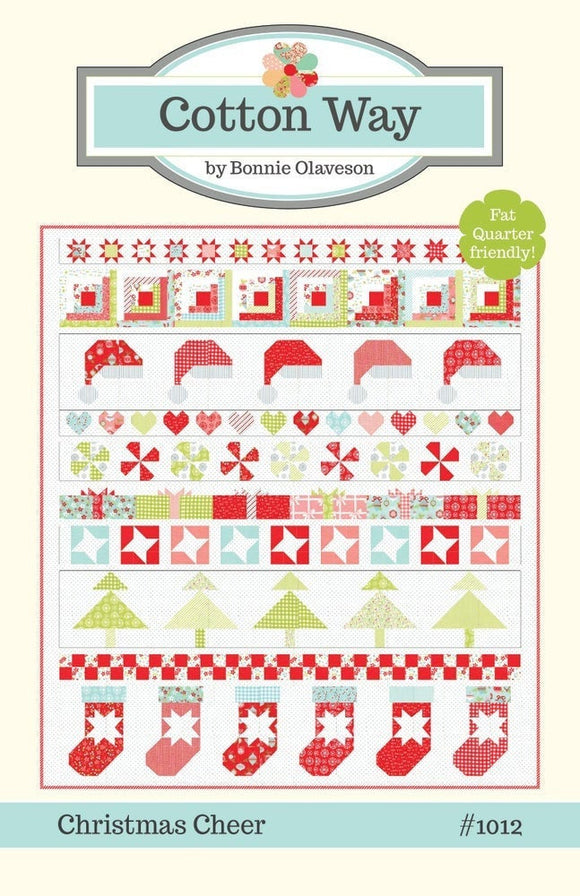 Christmas Cheer Paper Pattern by Bonnie Olaveson of Cotton Way  CW1012