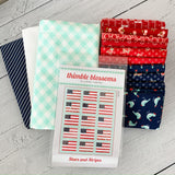 Stars and Stripes Quilt Kit  Faded Flag Boonnie and Camille   TBL226BC (prints might vary slightly from picture..)