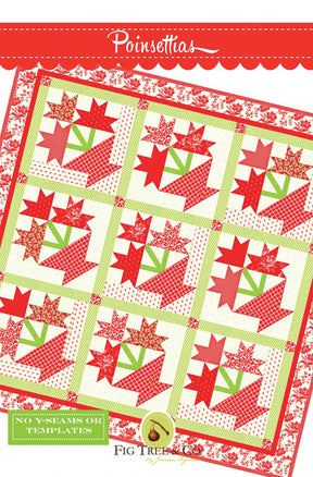 Pointsettias sewing pattern only FTQ1603