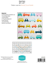 Cool Cars SKW446 Quilt pattern sewing pattern  62x67