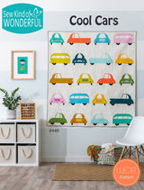 Cool Cars SKW446 Quilt pattern sewing pattern  62x67
