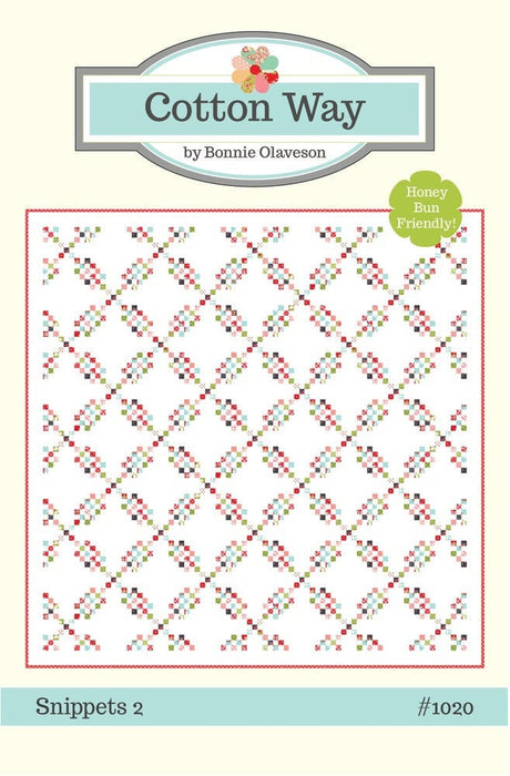 Snippets 2 Paper Pattern by Bonnie Olaveson of Cotton Way  CW1018