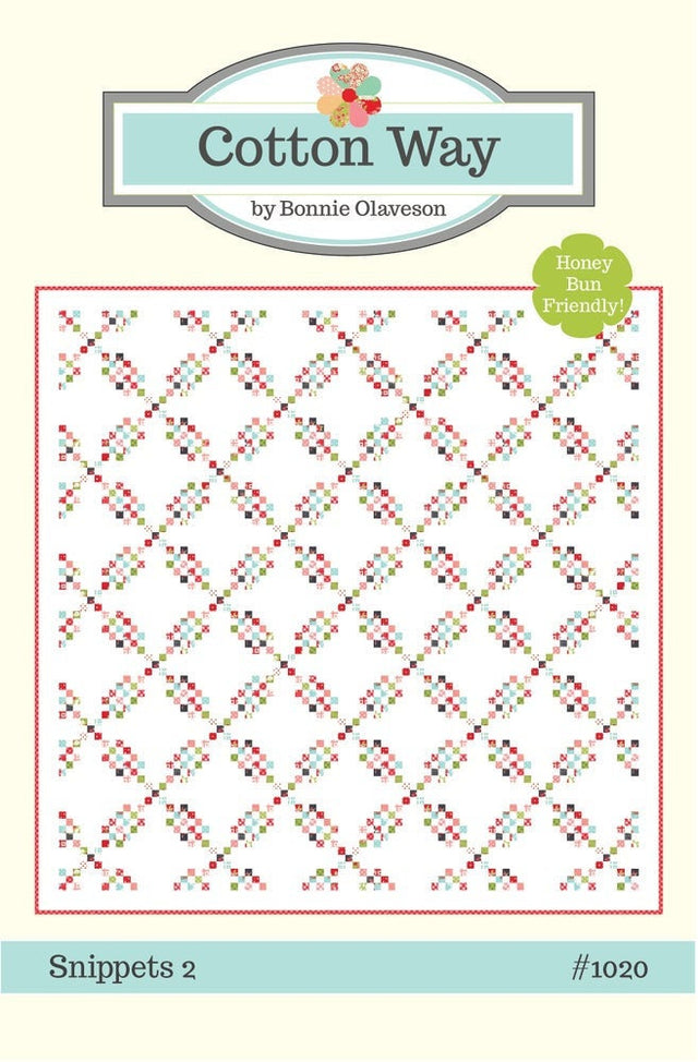 Snippets 2 Paper Pattern by Bonnie Olaveson of Cotton Way  CW1018