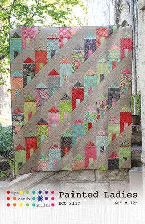 Painted Ladies ECQ2117 Sewing Quilt Pattern by Eye Candy Quilts - Printed Pattern