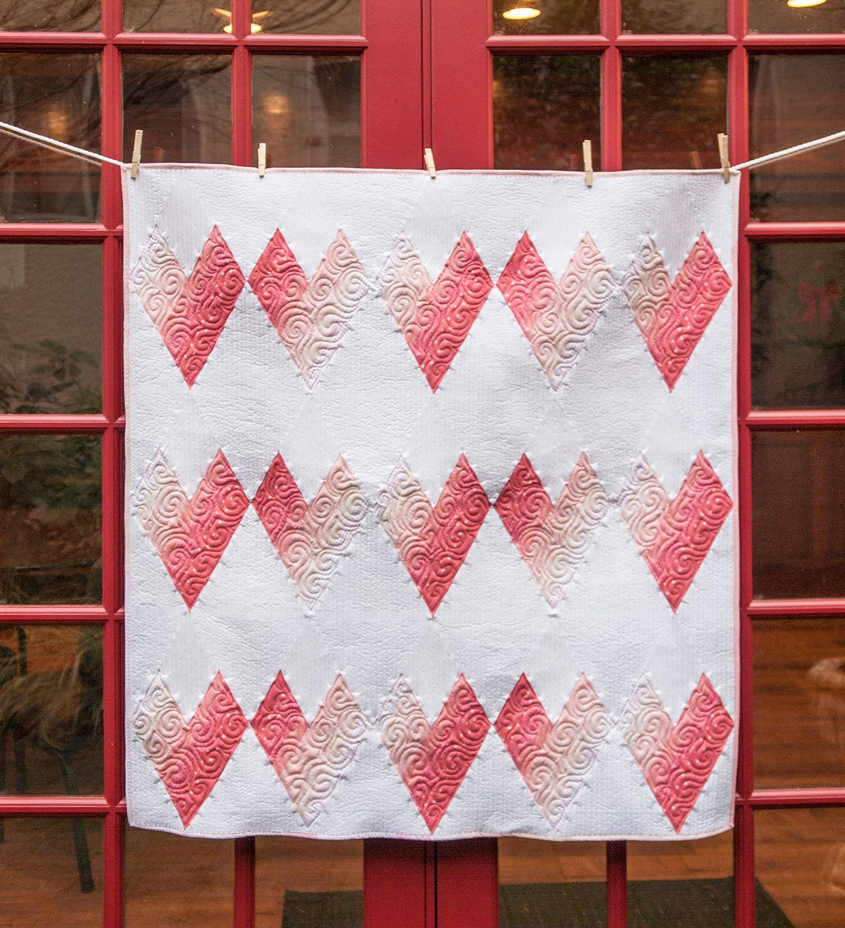 Mi Amor Baby Quilt and Table Runner TQL10013 - PAPER PATTERN-only By Krista Moser