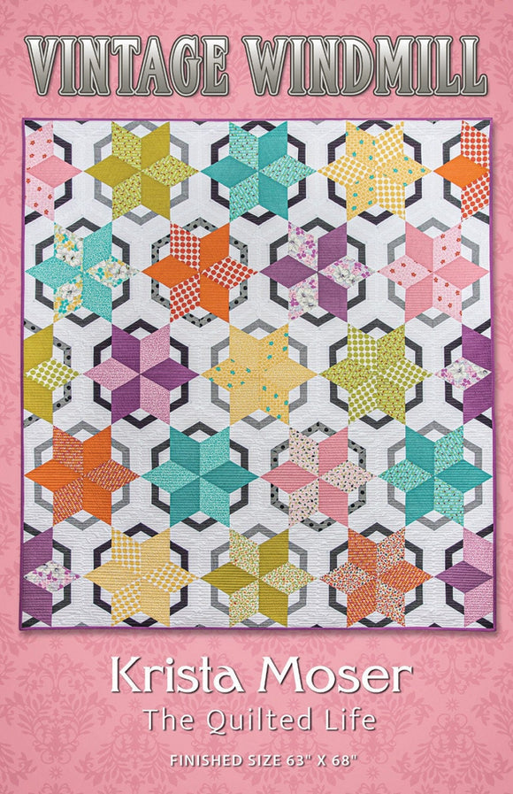 Vintage Windmill  TQL10020 - PAPER PATTERN-only By Krista Moser