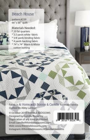 Beach House Thimble Blossoms Quilt Pattern TBL239