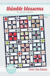 Over the Moon pattern TBL221 size - 62” x 80” quilt Printed Pattern ONLY