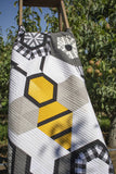 Biggy The Bee Baby Quilt  TQL10021 - PAPER PATTERN-only By Krista Moser 42&quot; x 48&quot;