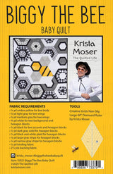 Biggy The Bee Baby Quilt  TQL10021 - PAPER PATTERN-only By Krista Moser 42&quot; x 48&quot;