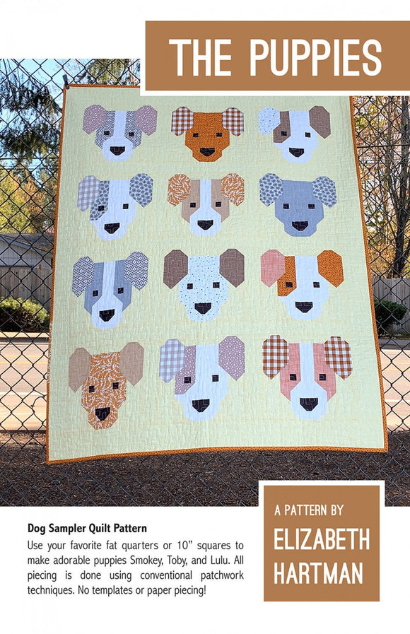 The Puppies Quilt Pattern By Elizabeth Hartman Paper Pattern EH057