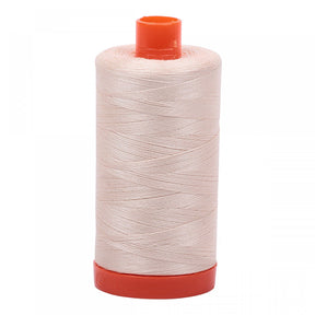 Aurifil Light Sand 2000 - 50wt 1422yds, 100% Long Staple Mercerized Egyptian Cotton