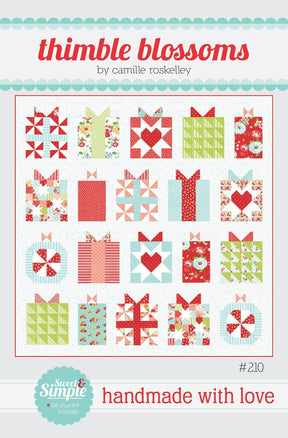 Handmade With Love Pattern by Thimble Blossoms by Camille Roskelley for Moda- TB210