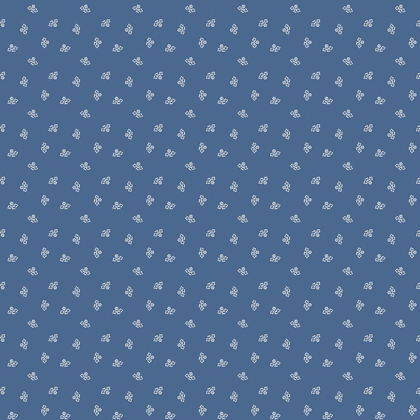Prim Blossom Denim Yardage C9691-DENIM