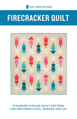 Firecracker Quilt Quilt Pattern PAP22 from Pen & Paper Patterns By Lindsey 57 x 62