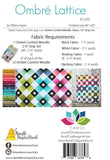 Ombre Lattice Quilt Pattern VC1255 By V and Co. Paper Patter ONLY