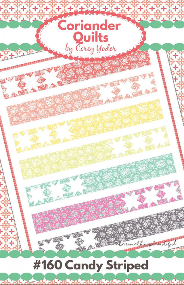 Candy Striped Quilt Pattern by Coriander Quilts CQ160P