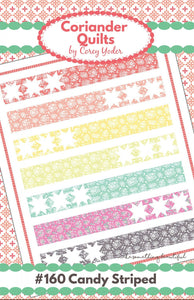 Candy Striped Quilt Pattern by Coriander Quilts CQ160P