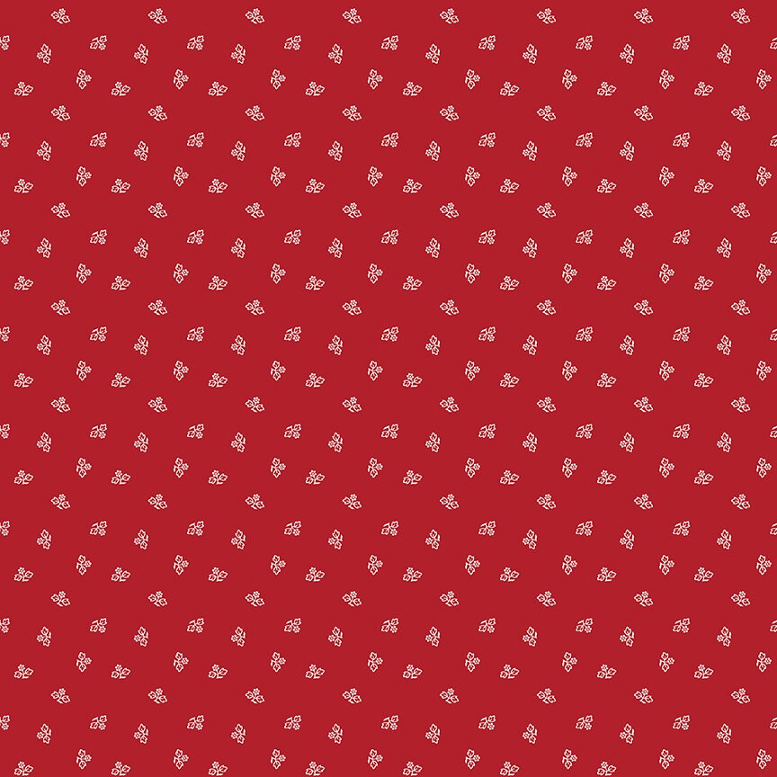 Prim Blossom Barn Red Yardage C9691-BARNRED