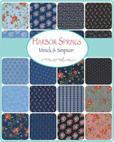 Harbor Springs Striped Star Cream - Blue  14908-34 by Minick and Simpson for Moda Fabrics