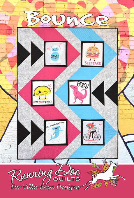 Bounce Quilt Pattern by Running Doe Quilts  for Villa Rosa Designs VRDRD041