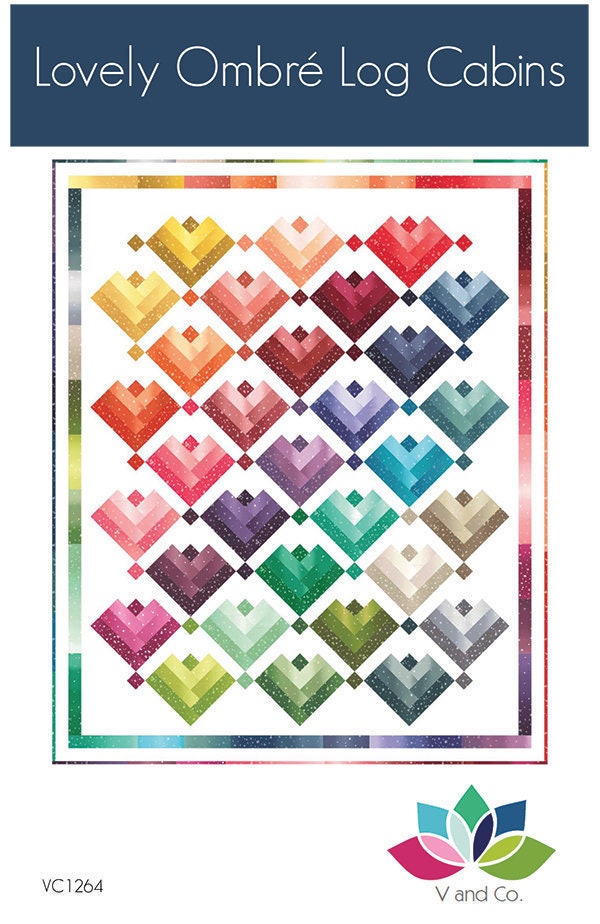 Lovely Ombre Cabins VC 1264 By V and Co. Paper Patter ONLY