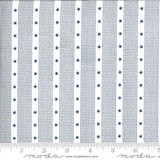 Harbor Springs Striped Star Cream - Blue  14908-34 by Minick and Simpson for Moda Fabrics