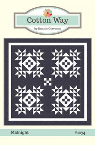 Midnight Quilt Pattern by Bonnie Olaveson of Cotton Way  CW1034P