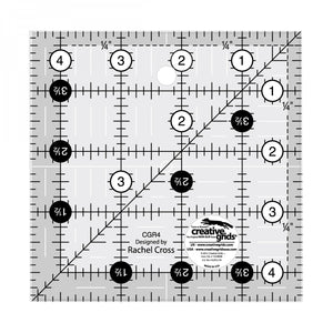 Creative Grids Quilt Ruler 4-1/2in Square CGR4 ***ships for free***