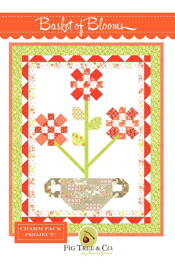 Basket of Blooms Fig Tree Quilts Pattern Only FTQ1703