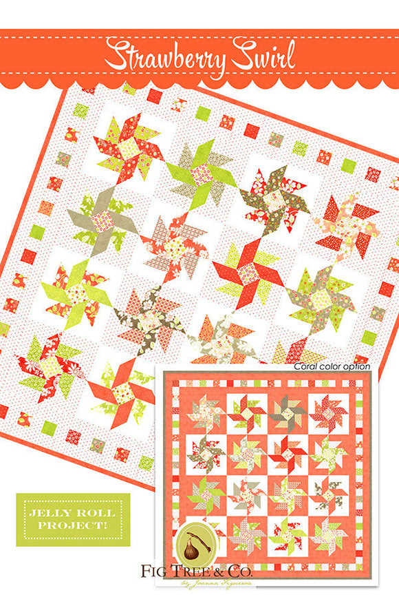 Strawberry Swirl Tree Quilts Pattern Only FTQ1705